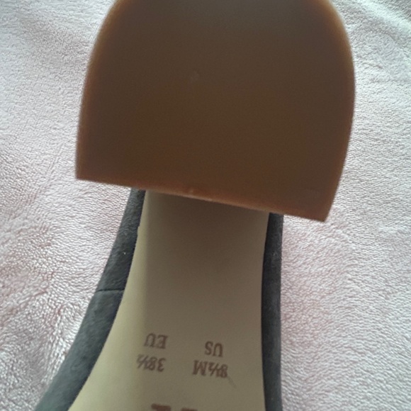 Anthropologie Dark Gray Suede Heels - Picture 4 of 5